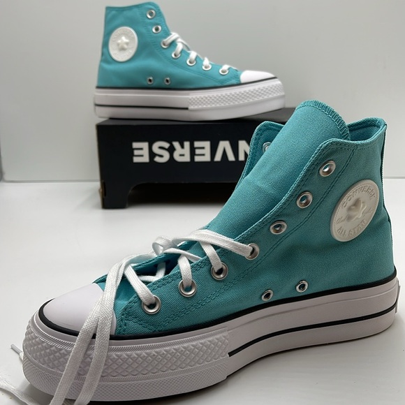 Converse WMNS CTAS LIFT HI
OCEAN DRIP/WHITE/BLACK A06492C Platforms Sneakers - Picture 14 of 16